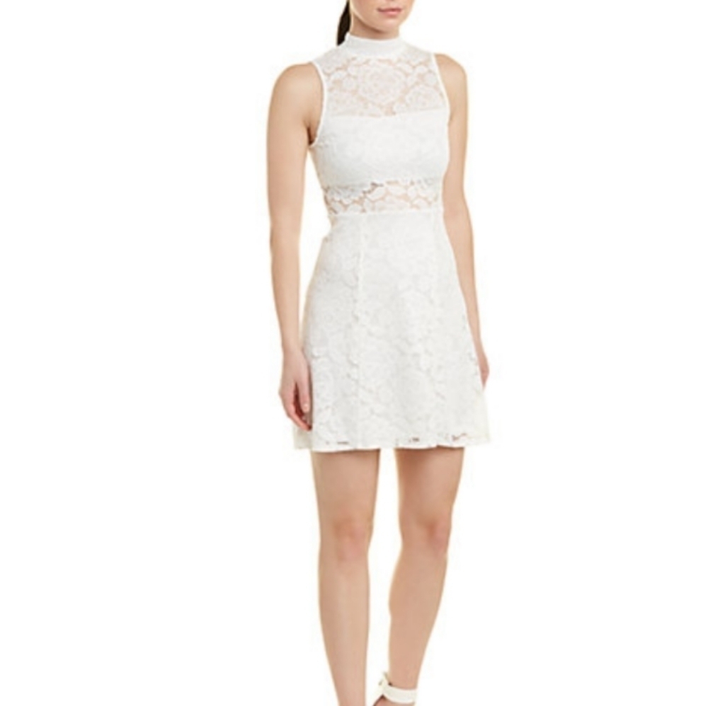 Show Me Your Mumu Alexa White Lace Mini Dress Size Medium